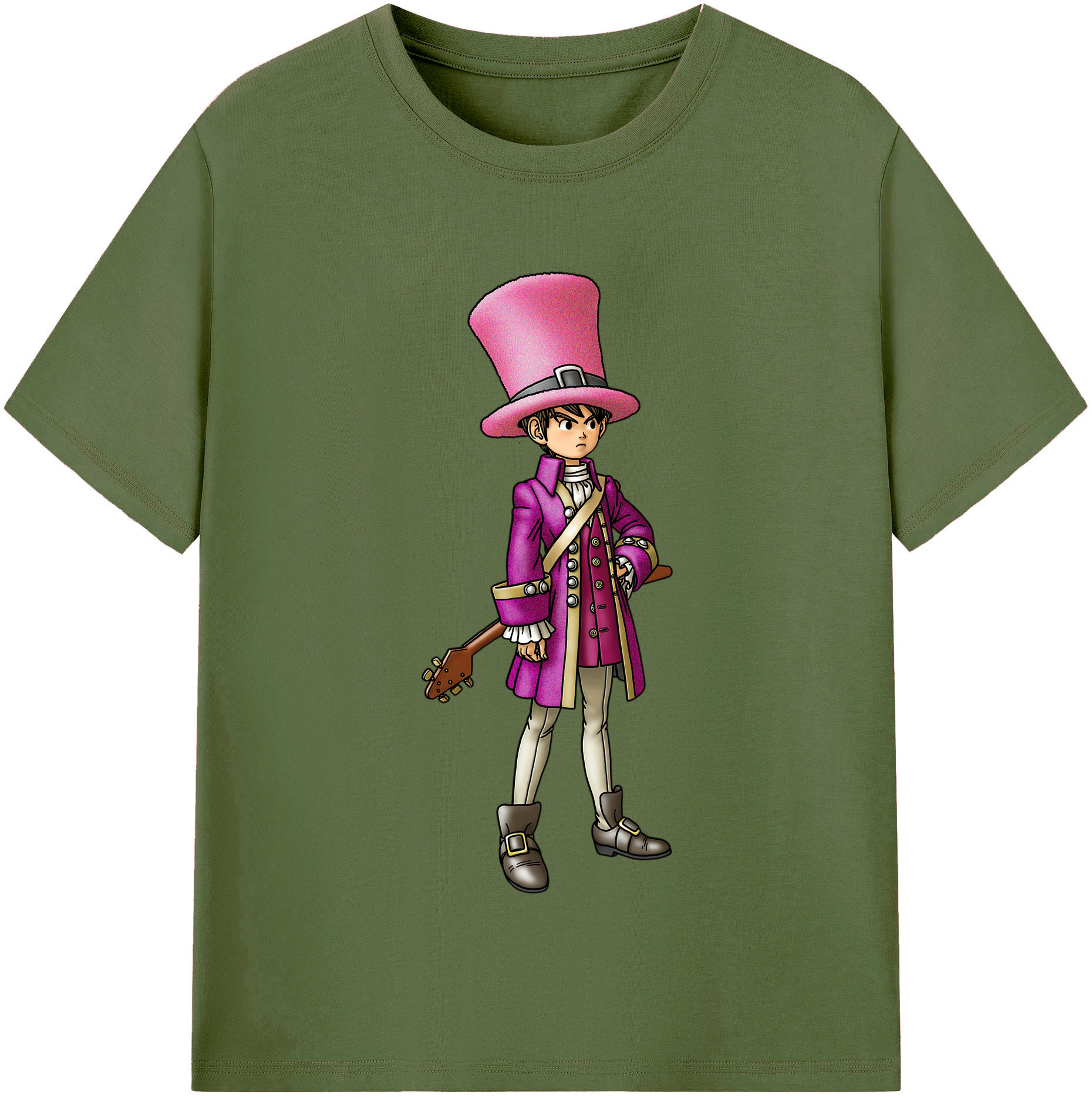 （画像用） ドラゴンクエスト Doragon Kuesuto Dragon Quest 綿100％半袖Tシャツ（フロントプリント）